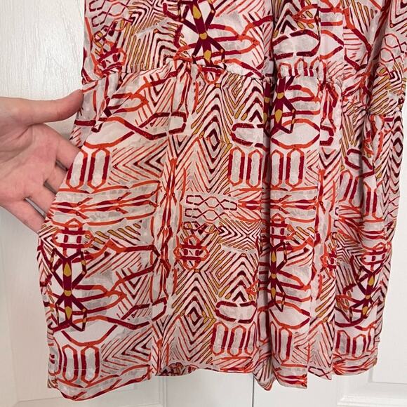 BCBGMAXAZRIA Multicolored Patterned Romper Size S - Picture 3 of 11